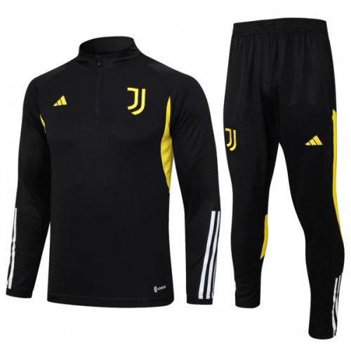 Juventus Quarter Zip Ensemble Sweat d'Entraînement 2023-24 Noire Juventus Quarter Zip Ensemble Sweat d'Entraînement 2023-24 Noire